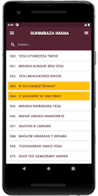 INDIRIMBO ZO GUHIMBAZA IMANA For Android - Free Download And Software ...