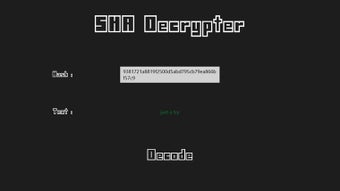 Image 1 for SHA Decrypter for Windows…