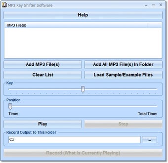 Image 0 for MP3 Key Shifter Software