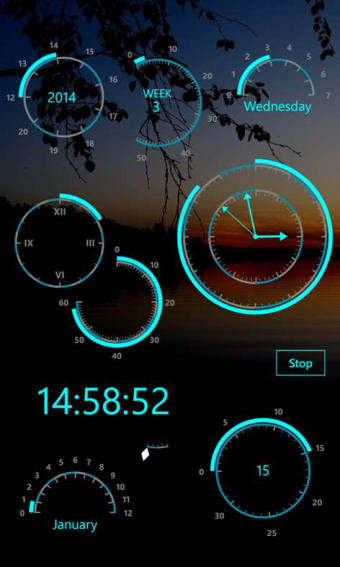 Image 2 for Modern Clock XIV for Wind…