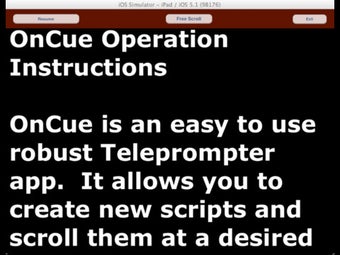 Image 0 for OnCue Prompter