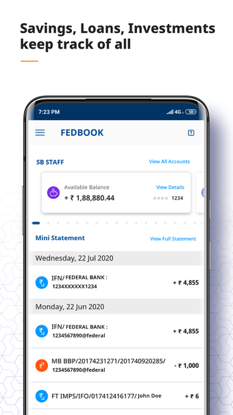 Imagen 2 para Federal Bank - FedMobile