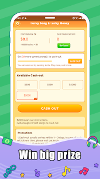 Image 1 for Lucky Songs - Win Real Mo…
