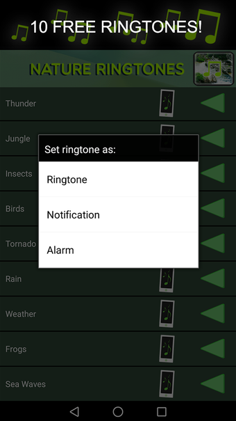 Imagen 1 para Nature Sounds Ringtones