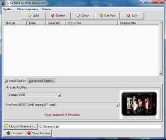 Image 0 for Free MP4 to VOB Converter