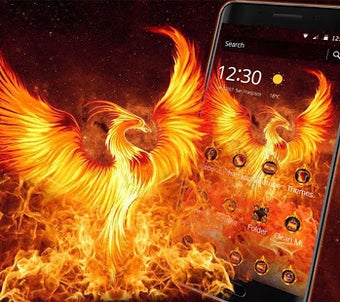 Image 2 for Fire Flaming Phoenix Them…