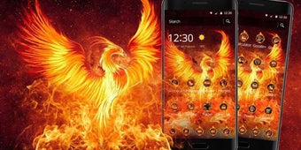 Image 3 for Fire Flaming Phoenix Them…