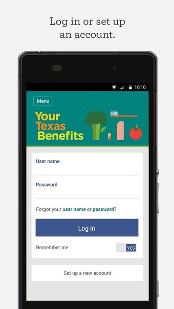Your Texas Benefits Screen Views 1