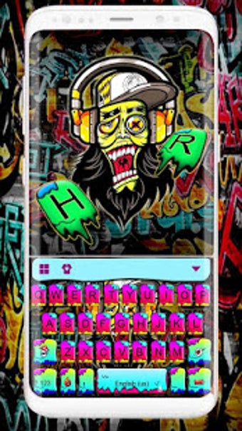 Image 0 for Skull Graffiti Keyboard T…