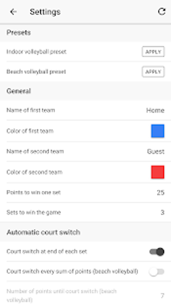 Image 0 for Volleyball Score (no ads)