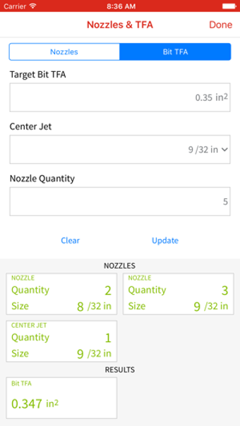 Image 0 for Drill Bit Nozzle Calculat…