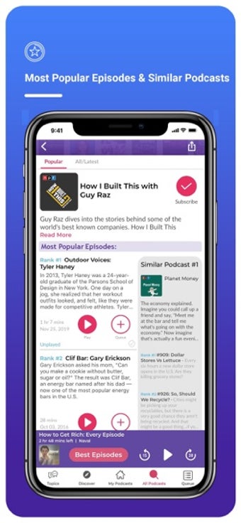 Image 2 for OwlTail Podcast App