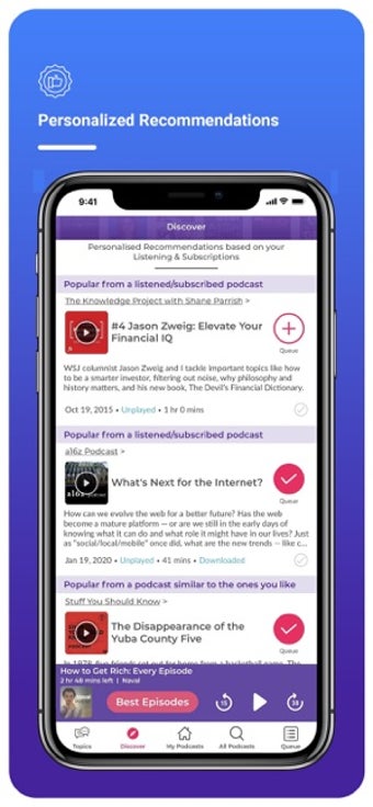 Image 3 for OwlTail Podcast App