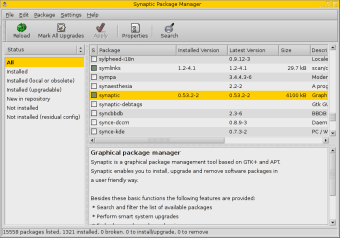 Image 1 for Synaptic for Debian (64-b…