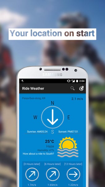 Imagen 1 para Ride Weather : Bicycle we…