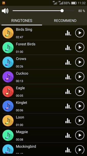 Image 0 for Birds Sounds Ringtones & …