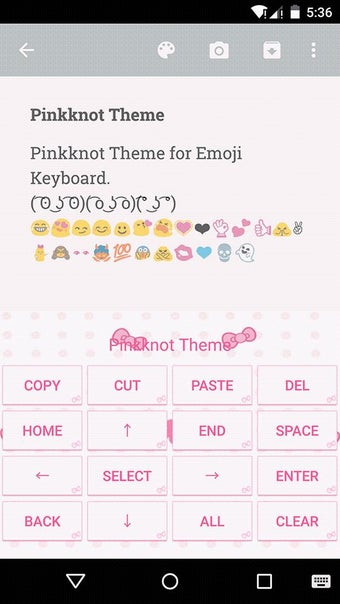 Imagen 1 para Pink Knot Emoji Keyboard …