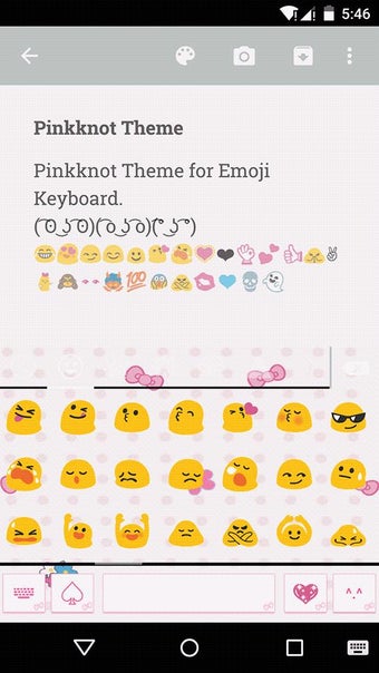Image 0 for Pink Knot Emoji Keyboard …