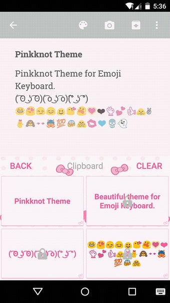 Imagen 3 para Pink Knot Emoji Keyboard …