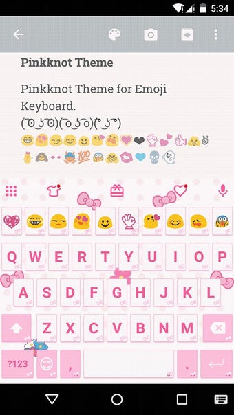 Imagen 0 para Pink Knot Emoji Keyboard …