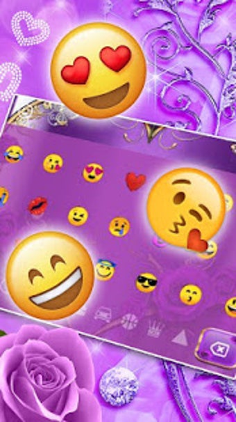 Imagen 1 para Purple Heart Keyboard The…