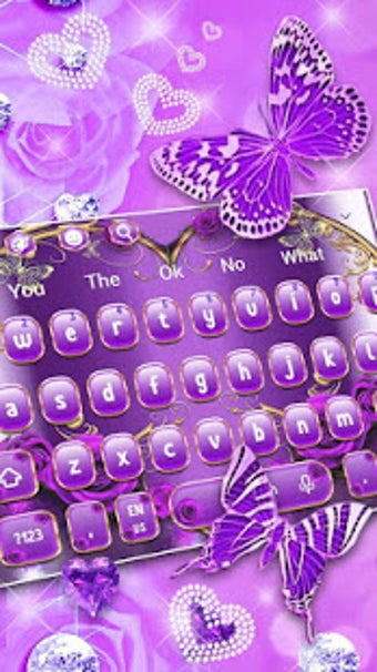 Imagen 0 para Purple Heart Keyboard The…