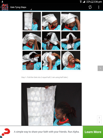Imagen 1 para How to Tie Gele (Head Tie…