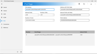 Image 0 for IPv4/v6 Subnet Calculator