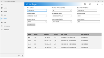 Image 2 for IPv4/v6 Subnet Calculator