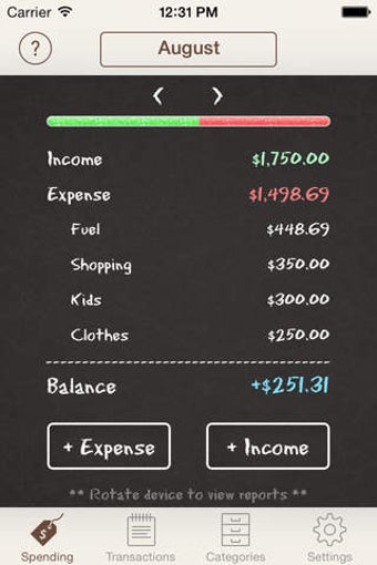 Image 0 for Spending Tracker