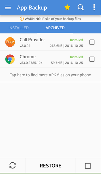 Imagen 1 para App Backup & Restore Pro