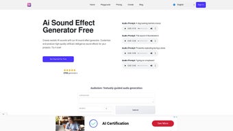 Imagen 0 para AI Sound Effect Generator