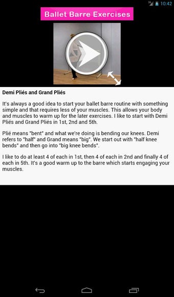 Image 2 for Ballet Barre Exercises