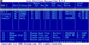 Imagen 1 para Cute Partition Manager