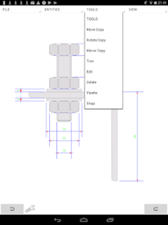 Image 1 for MobilCAD 2d CAD