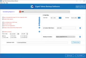 Image 0 for Yahoo Backup Tool