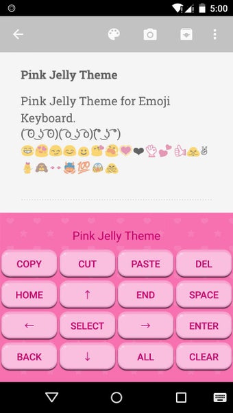 Image 0 for Pink Jelly Emoji Keyboard