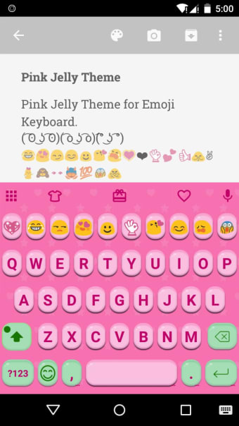 Image 2 for Pink Jelly Emoji Keyboard