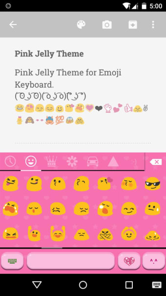 Image 0 for Pink Jelly Emoji Keyboard