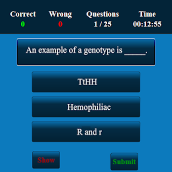 Image 1 for Genetics MCQ