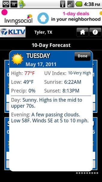 Image 1 for KLTV First Alert Weather