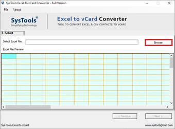 Image 0 for SysTools Excel to vCard C…