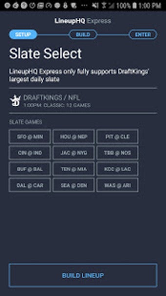 Image 1 for LineupHQ Express: DraftKi…
