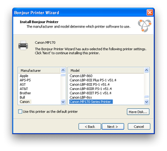 Imagen 1 para Bonjour Print Services