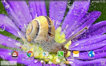 Image 2 for Rainy Flowers Live Wallpa…