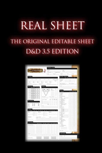 Image 0 for Real Sheet: D&D 3.5 Editi…