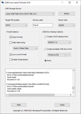 Image 0 for USB Low-Level Format