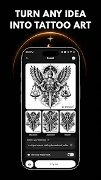 Image 0 for AI Tattoo: Generate  Try …