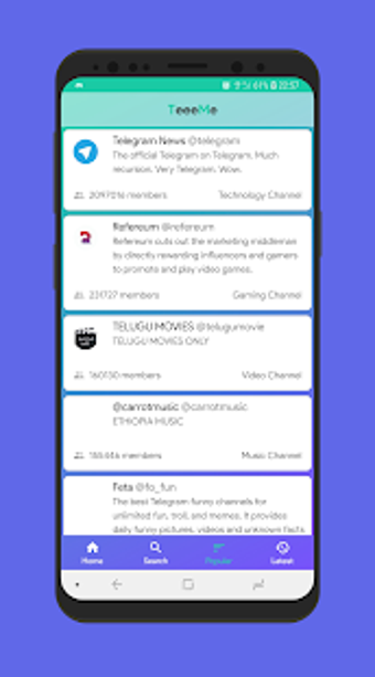 Imagen 0 para TeeeMe - Telegram Channel…