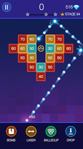 Imagen 1 para Bricks Breaker - Glow Bal…